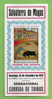 Salvaterra De Magos - Tourada - Toureiro - Corrida - Bullfight - Course De Taureaux Torero Plaza Toros Santarém Portugal - Programme