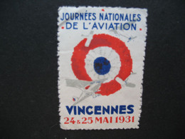 Vignette Philatelistische Label Stamp Vignetta  - Journée Nationales De L'Aviation - Luftfahrt