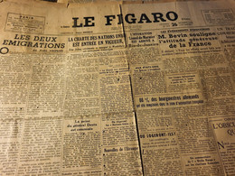 FIGARO 45 /EMIGRATIONS SIEFRIED/INDOCHINE/GZORGZQ DUHAMEL BATAILLE QUOTIDIENNE - General Issues