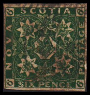 1851-1857. NOVA SCOTIA CROWN IN ORNAMENT SIX PENCE. Defect And Repaired.  - JF528312 - Briefe U. Dokumente