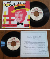 RARE French EP 45t RPM BIEM (7") MAURICE CHEVALIER «Quand Un Vicomte» (195?) - Collectors
