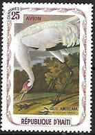 Haiti - MNH ** 1975 : Whooping Crane - Grus Americana (Audubon Design) - Cranes And Other Gruiformes