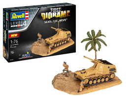 Revell - DIORAMA SET Char Obusier Sd.Kfz. 124 WESPE Maquette Militaire + Peinture + Colle Réf. 03334 Neuf NBO 1/76 - Vehículos Militares