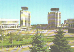 Kazakhstan:Alma-Ata, Dwelling-houses And Projecting Institutes At L.I.Brezhnev Square, 1987 - Kazakhstan