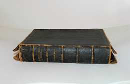 Antique 1894 Leather Bound Bible - References. Index And Maps. - Christianismus