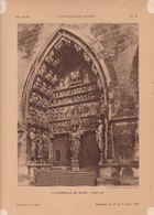 L' ART ,,, CATHEDRALE DE REIMS ,,,   PORTAIL  NORD ,,, Supplement De L'histoire De L'art  1925 - Magazines & Catalogs