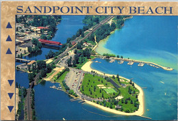 Idaho Sandpoint City Beach On Lake Pen Oreille Aerial View - Other & Unclassified