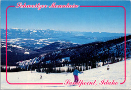 Idaho Sandpopint Schweizer Mountain Showing Skiers - Sonstige & Ohne Zuordnung