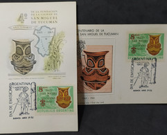 Día De Emisión – IV Centenario De La Fundación De La Ciudad San Miguel De Tucuman X 2 – 7/8/1965 - Argentina - Postzegelboekjes