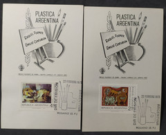 Día De Emisión - Plástica Argentina X 2 - 22/2/1975 - Postzegelboekjes