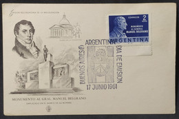 Día De Emisión – Emisión Recordatoria Inauguración Monumento Al Gral. Manuel Belgrano – 17/6/1961 Buenos Aires Argentina - Booklets