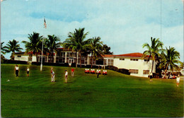 Florida West Palm Beach Country Club Practice Putting Green With Club House In Background 1960 - West Palm Beach