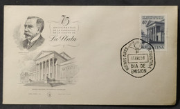 Sobre Día De Emisión - 75 Aniversario Fundación De La Ciudad De La Plata – 11/1/1958 - Argentina - Carnets