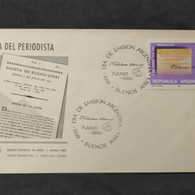 Sobre 1er Día De Emisión - Día Del Periodista - 7/6/1980 - Postzegelboekjes