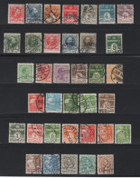 DANMARK, Danemark, 78 Timbres Différents Oblitérés, - Verzamelingen