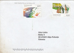 GOOD DENMARK Postal Cover To ESTONIA 2013 - Good Stamped: Fairy Tales - Lettres & Documents