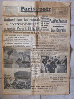 Journal Paris Soir (10 Avril 1937) Paul Van Zeeland/Léon Degrelle - Le "Vent-de-Dieu" - C Pélissier - Testi Generali