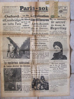 Journal Paris Soir (4 Avril 1937) Application Des 40 Heures - Assassinat Directeur Des Domaines - Testi Generali