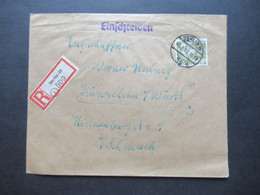 1955 Berlin (West) Berliner Bauten (III) Nr.123 EF Einschreiben Fernbrief Berlin 35 - Künzelsau Württemberg - Lettres & Documents