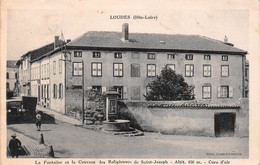 LOUDES (Haute-Loire) - La Fontaine Et Le Couvent Des Religieuses De Saint-Joseph - Loudes