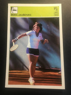 SVIJET SPORTA Card ► WORLD OF SPORTS ► 1980. ► MIMA JAUŠOVEC ► No. XII/1980. ► Tennis ◄ - Trading Cards