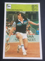 SVIJET SPORTA Card ► WORLD OF SPORTS ► 1981. ► ADRIANO PANATTA ► No. 216 ► Tennis ◄ - Trading Cards