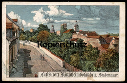 ALTE KÜNSTLER POSTKARTE KIRCHHEIMBOLANDEN STADTMAUER EUGEN FELLE ISNY 1914 MAUER Ansichtskarte AK Postcard Cpa - Kirchheimbolanden