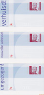 België 2002 - Postcard - XX - Address Change Blue White - Avis Changement Adresse