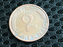 Münze Münzen Umlaufmünze Deutschland BRD 2 Pfennig 1975 Münzzeichen F - Barbados