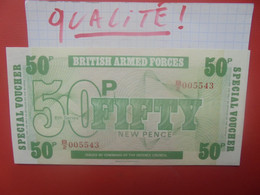 GRANDE-BRETAGNE (MILITAIRE) 50 Pence Peu Circuler/Neuf - Fuerzas Armadas Británicas & Recibos Especiales