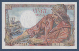 Billet  20 F  Pêcheur  Du  17 - 5 - 1944 - 20 F 1942-1950 ''Pêcheur''