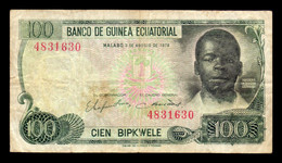 Guinea Ecuatorial 100 Bipkwele 1979 Pick 14 Bc/Mbc F/Vf - Guinée Equatoriale