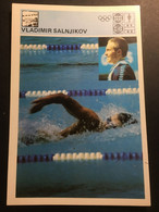 SVIJET SPORTA Card ► WORLD OF SPORTS ► 1980. ► VLADIMIR SALNJIKOV ► No. XII/1980 ► Swimming ◄ - Nuoto