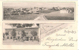 Gruss Aus TARNOW Bei Bützow Mecklenburg Behnckes Restaurant Jugendstil Belebt Fast TOP-Erhaltung Gelaufen 13.8.1904 - Bützow
