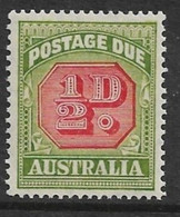 AUSTRALIA 1938 ½d POSTAGE DUE SG D112 UNMOUNTED MINT Cat £4 - Segnatasse