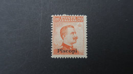 Egée Piscopi Colonies Italiennes Yvert N° 9 ( Sans Filigrane , No Watermark ) Neuf * - Egée (Piscopi)