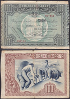 SPAIN - 100 Pesetas 1937 P# S565 Banco De España, Bilbao - Edelweiss Coins - 100 Pesetas