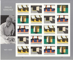 2021 USA Emilio Sanchez Art Paintings Miniature Sheet Of 20 @ BELOW Face Value - Neufs