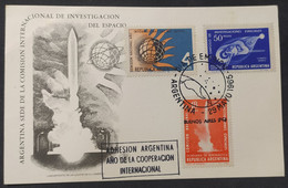 Día De Emisión – Tema: Investigaciones Del Espacio – 29/5/1965 – Origen: Argentina - Postzegelboekjes