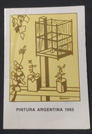 Volante Día De Emisión – Tema: Pintura Argentina 1985 – Encotel – Origen: Argentinas - Postzegelboekjes