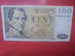 BELGIQUE 100 FRANCS 24-10-58 Circuler - 100 Francos
