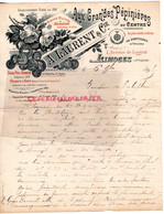 87- LIMOGES- RARE LETTRE MANUSCRITE  1895  A. LAURENT AUX GRANDES PEPINIERES DU CENTRE-1 AVENUE LOUYAT- - Agricultura