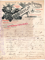 87- LIMOGES- RARE LETTRE MANUSCRITE  1895  A. LAURENT AUX GRANDES PEPINIERES DU CENTRE-1 AVENUE LOUYAT- - Agricultura