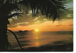 St Saint Barth Barthelemy Gustavia  COUCHER DE SOLEIL SUR LES ROCHERS 1984  Guadeloupe - Saint Barthelemy