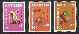 ANTILLES NEERLANDAISES. N°424-6 De 1971. Poupée/Toupies... - Poppen