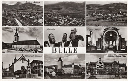 SWITZERLAND - BULLE - CANTON FRIBURGO - CARTOLINA FP NUOVA DEGLI ANNI 40/50 - VEDUTINE - Friedberg
