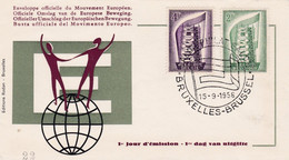 Enveloppe FDC 994 995 Europa - 1951-1960