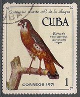Cuba 1971 - Birds Falco Sparverius Sparverioides Vigors Scott#1659 - Used - Gebraucht