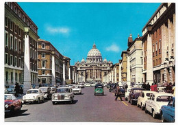 ROMA  - Automobiles MERCEDES FIAT PEUGEOT RENAULT ......Rue De La Conciliation - Trasporti