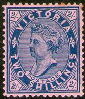 VICTORIA (Australia) Sello Nuevo REINA VICTORIA X 2 Schillings Años 1901-04 – Valorizado En Catálogo U$S 40.00 - Ungebraucht